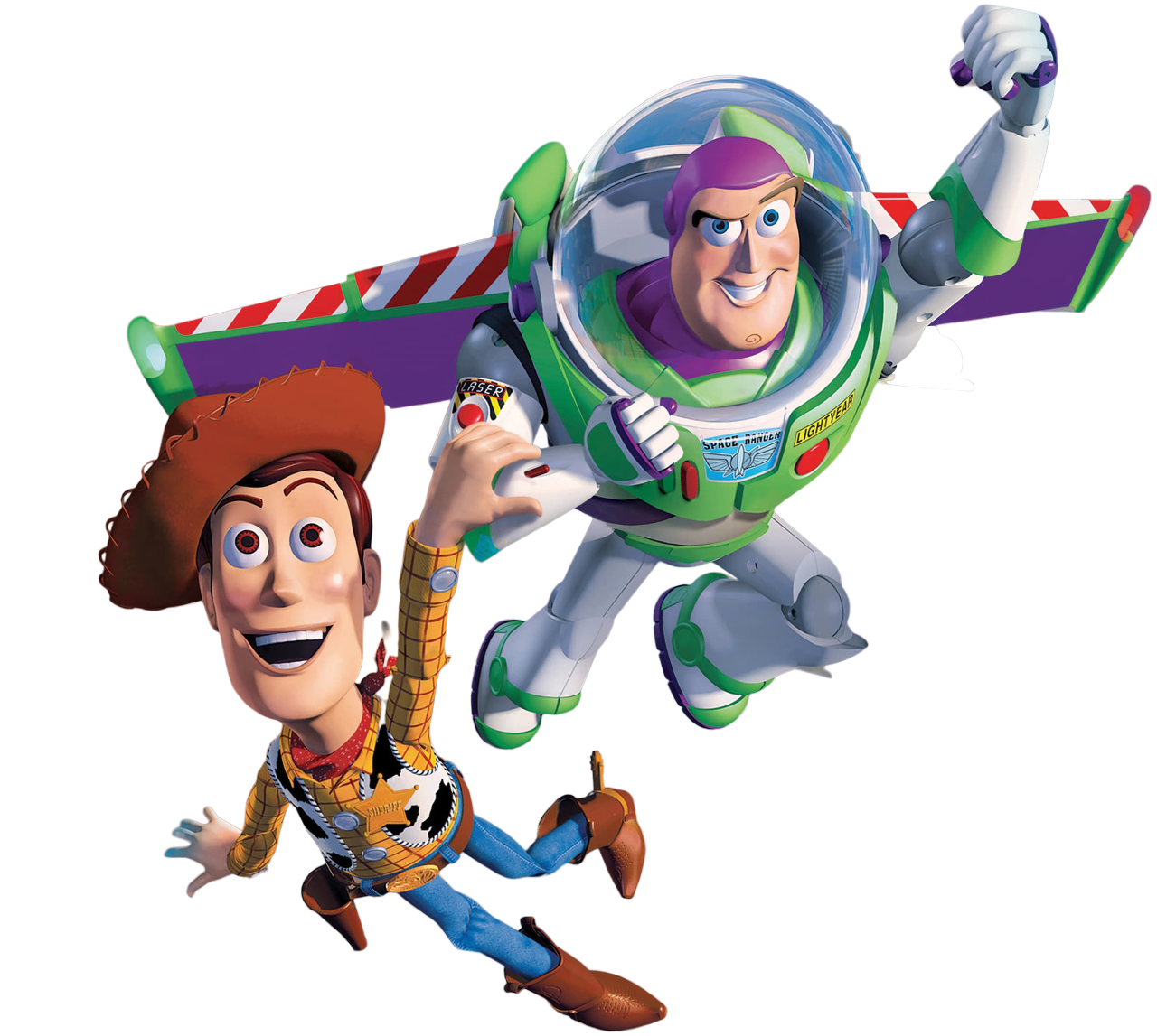 Disfraz de «Woody» de Toy Story para niño 2 Bannière - Toy Story - Woody and buzz toy story png by jakeysamra dg hd - Tenue de festival