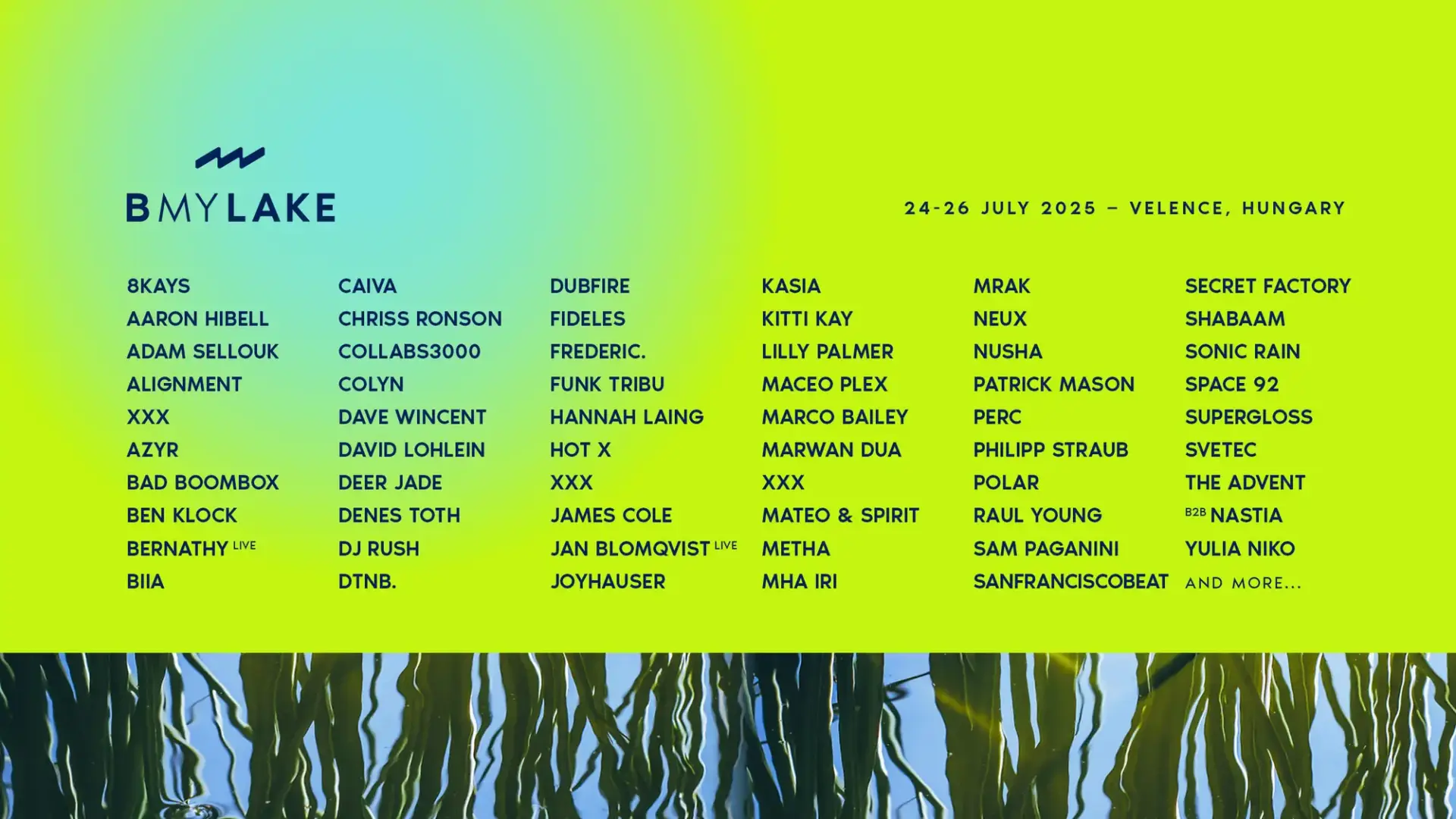 Les meilleurs festivals techno en Hongrie en 2025 - B my lake festival techno hongrie - Ropa de festival