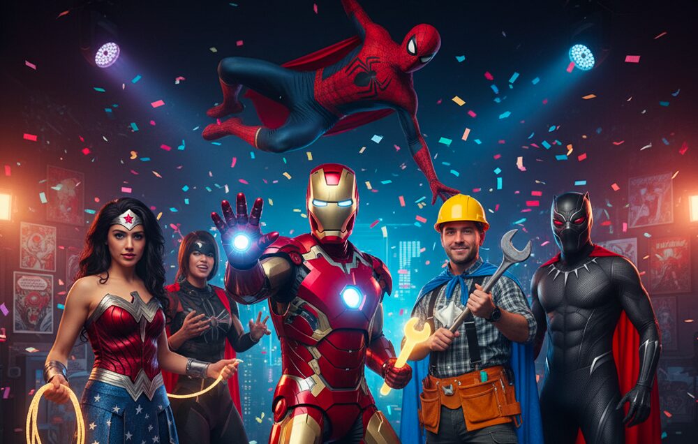 Los mejores disfraces para una fiesta de superhéroes - Les meilleurs deguisements pour une soiree super heros - Ropa de festival