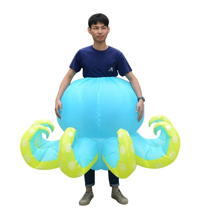 Disfraz de pulpo inflable para adultos - Kf s f ff e ff a fb ec ca b j - Tenue de festival