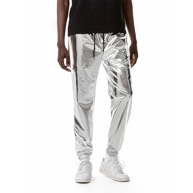 Pantalón plateado brillante para hombre - Kf sb d b f a ac a faf e b abq - Tenue de festival