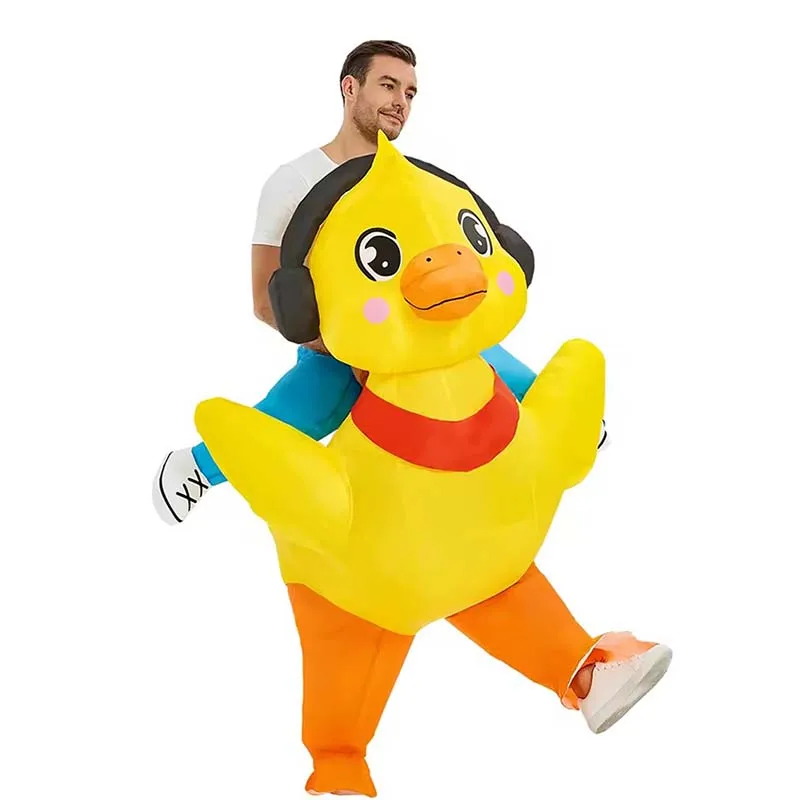 Disfraz inflable de jinete de canario - Kf s c c e d c o - Tenue de festival