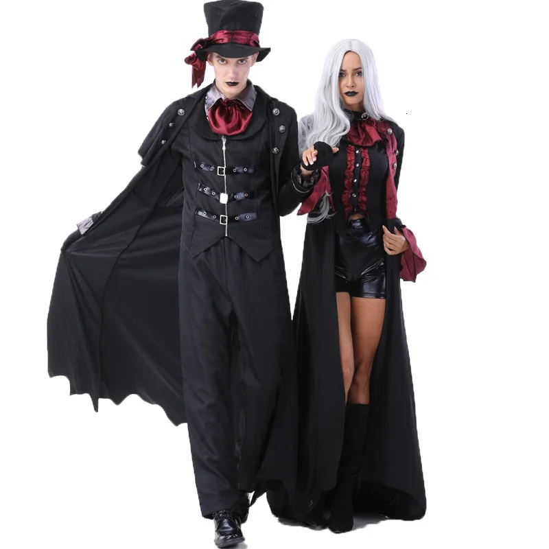 Disfraz de pareja “Vampiro Aristócrata” gótico victoriano - Kf sdfa a f c c ea c ea u - Tenue de festival
