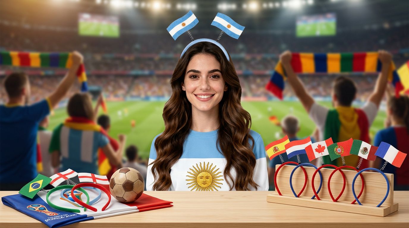 Cache cou de supporter avec drapeaux pour la coupe du monde - Tenue de festival